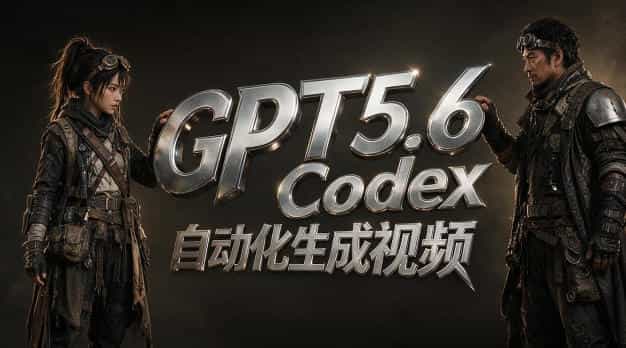 GPT5.6+Codex自动化生成视频全流程实战,从提示词设计、角色设定、封面海报,到视频生成思路与自动化工作流