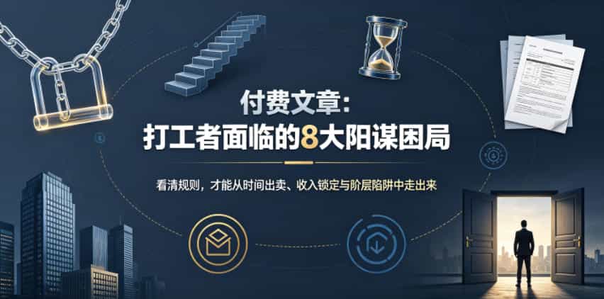 付费文章:打工者面临的8大阳谋困局