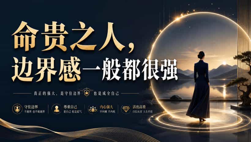 付费文章:命贵之人,边界感一般都很强