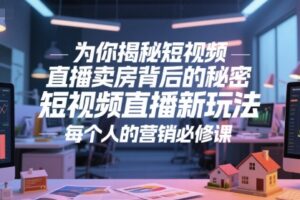 为你揭秘短视频直播卖房背后的秘密，短视频直播新玩法，每个人的营销必修课