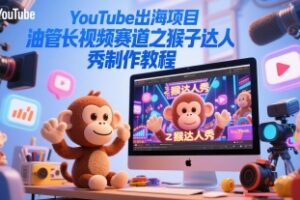 YouTube出海项目，油管长视频赛道之猴子达人秀制作教程