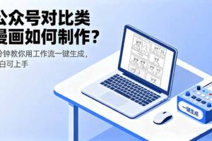 (16059期)公众号对比类漫画如何制作?2分钟教你用工作流一键生成,小白可上手