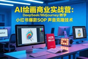 （15480期）AI绘画商业实战营：DeepSeek/Midjourney/教学 小红书爆款SOP 声音克隆技术