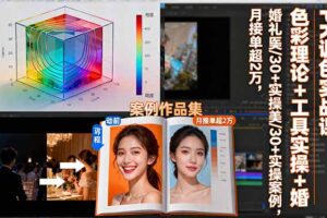(16336期)PR调色实战课:色彩理论+工具实操+婚礼医美/30+实操案例,月接单超2万
