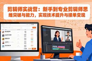 （16347期）剪辑师实战营：新手到专业剪辑师思维突破与能力，实现技术提升与接单变现
