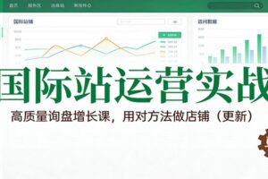 国际站运营实战，高质量询盘增长课，用对方法做店铺（更新）