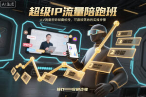 超级IP流量陪跑班，大V流量密码倾囊相授，可直接落地的实操步骤