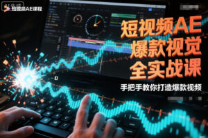 短视频AE爆款视觉全实战课，手把手教你打造爆款视频