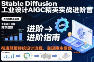 Stable Diffusion工业设计AIGC精英实战进阶营，彻底颠覆传统设计流程，实现降本增效