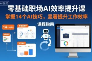 零基础职场AI效率提升课，掌握14个AI技巧，显著提升工作效率