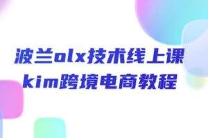 波兰olx技术线上课，kim跨境电商教程