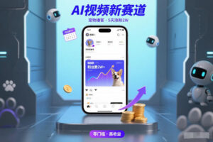 AI视频新赛道，宠物播客仅注册5天涨粉2W，收益非常可观