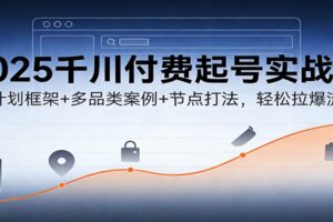 2025千川付费起号实战课：新计划框架+多品类案例+节点打法，轻松拉爆流量