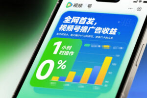 全网首发，视频号撸广告收益，无任何成本，每天操作1个小时即可，收益几十到几张