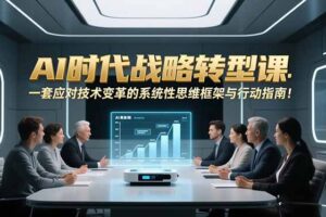 （16990期）AI时代战略转型课：一套应对技术变革的系统性思维框架与行动指南！
