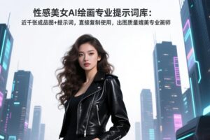 （17262期）性感美女AI绘画专业提示词库：近千张成品图+提示词，直接复制使用，出图质量媲美专业画师