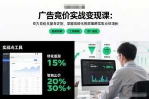 广告竞价实战变现课：专为竞价员量身定制，掌握高转化投放策略实现业绩增长（更新）