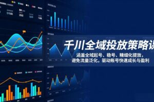 （17284期）千川全域投放策略课：涵盖全域起号、稳号、精细化投放，避免流量泛化，驱动账号快速成长与盈利