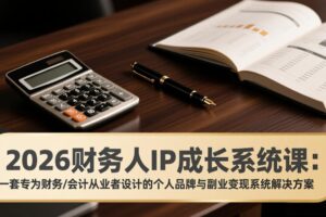 （17339期）2026财务人IP成长系统课：一套专为财务/会计从业者设计的个人品牌与副业变现系统解决方案