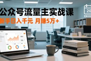 （17645期）公众号流量主实战课-更新26年3月，爆文写作、流量池运营、多平台分发，新手日入千元月赚5w+