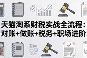 （17676期）天猫淘系财税实战全流程：对账+做账+税务+职场进阶，手把手吃透平台财税每一环