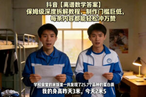 抖音【离谱数学答案】保姆级深度拆解教程，制作门槛巨低，每条内容都能轻松冲万赞，附详细步骤