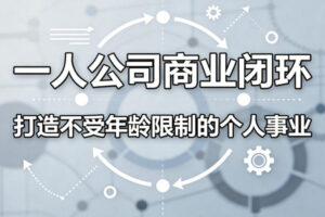 一人公司商业闭环，打造一份不受年龄限制的个人事业
