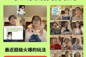 AI亲人复活变身教学,最近超级火爆的项目,涨粉超级快,私域引流代做服务,收徒等