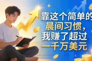 （17937期）付费文章：靠这个简单的晨间习惯，我赚了超过一千万美元