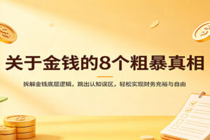 关于金钱的8个粗暴真相：拆解金钱底层逻辑，跳出认知误区，轻松实现财务充裕与自由