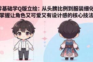 （18036期）零基础学Q版立绘：从头身比例到服装细化，掌握让角色又可爱又有设计感的核心技法