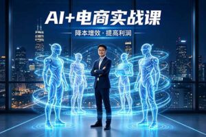 （18328期）AI+电商实战课，1人+N个AI 智能体，把SOP变AI员工，实现降本增效提高利润