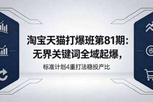 （18394期）淘宝天猫打爆班第81期：无界关键词全域起爆，标准计划4重打法稳投产比