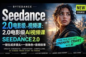 （18415期）Seedance 2.0电影级AI视频课：一键生成多镜头+一致角色+音频叙事