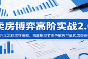 卖房博弈高阶实战2.0：谈判全流程攻守策略，精准把控节奏争取房产最优成交价格
