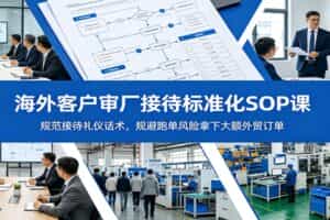 海外客户审厂接待标准化SOP课：规范接待礼仪话术，规避跑单风险拿下大额外贸订单