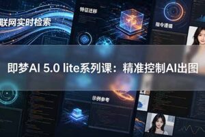 (18962期)即梦AI 5.0 lite实战课:联网实时检索+特征迁移+指令遵循+示例参考,精准控制AI出图
