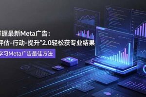 (18972期)掌握最新的Meta广告,通过“评估-行动-提升”2.0版本轻松获得专业级结果。学习目前学习Meta广告的最佳方法