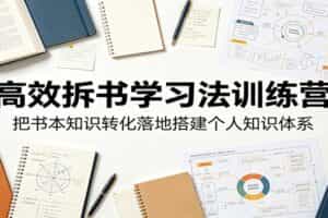 高效拆书学习法训练营，把书本知识转化落地搭建个人知识体系
