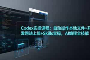 （19009期）Codex实操课程：自动操作本地文件+开发网站上线+Skills实操，AI编程全技能