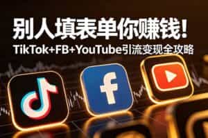 （19018期）别人填表单你赚钱！TikTok+FB+YouTube 引流变现全攻略【原创双语字幕】