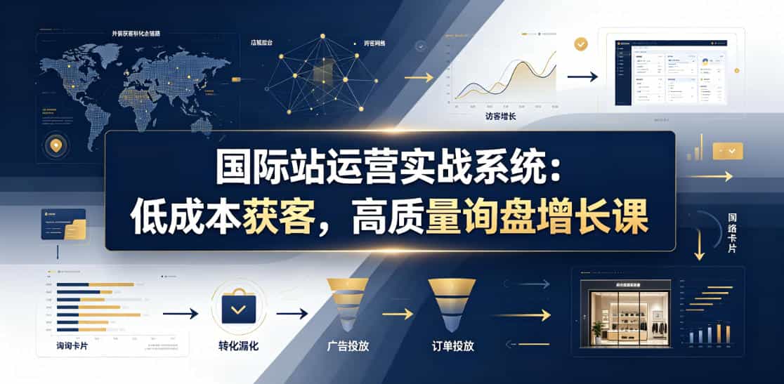 国际站运营实战系统：低成本获客，高质量询盘增长课（更新26年）