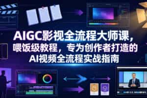 AIGC影视全流程大师课，喂饭级教程，专为创作者打造的AI视频全流程实战指南
