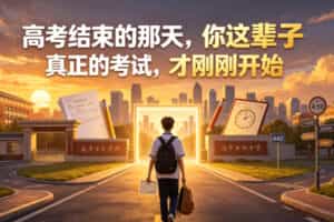 付费文章：高考结束的那天，你这辈子真正的考试，才刚刚开始