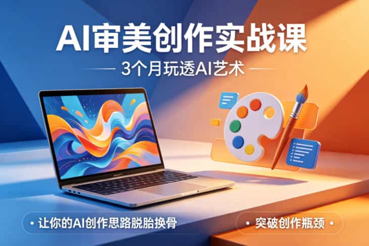 AI审美创作实战课，3个月玩透AI艺术，让你的AI创作思路脱胎换骨，突破创作瓶颈（更新0617）