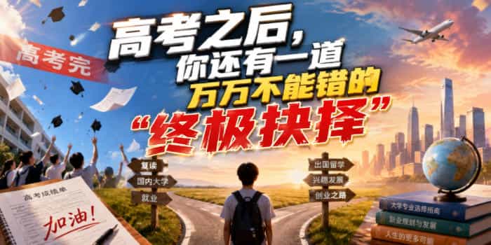 付费文章：高考之后，你还有一道万万不能错的“终极抉择”