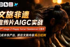 文旅非遗宣传片AIGC实战，GPT image 2+Happy horse+Seedance2.0组合，低成本快产出，抓住文旅内容风口红利