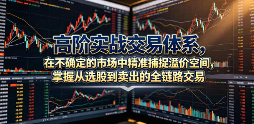 高阶实战交易体系，在不确定的市场中精准捕捉溢价空间，掌握从选股到卖出的全链路交易心法（更新6月）