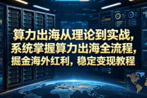 算力出海从理论到实战，系统掌握算力出海全流程，掘金海外红利，稳定变现教程