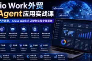 Accio Work外贸Ai Agent应用实战课，外贸AI生产力革命，Accio Work从认知到实战全面落地